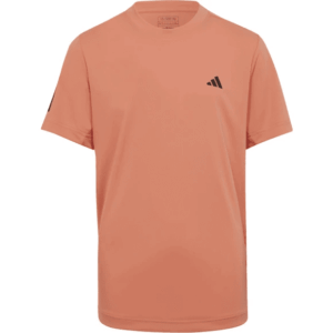 ADIDAS Club 3 Stripes Tee Coral JR Boys