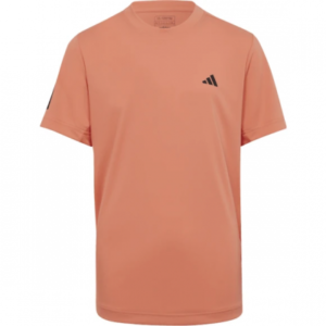 ADIDAS Club 3 Stripes Tee Coral JR Boys