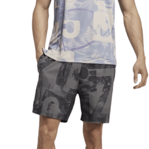 ADIDAS Club Graphic Shorts 7 Grey/Black Mens