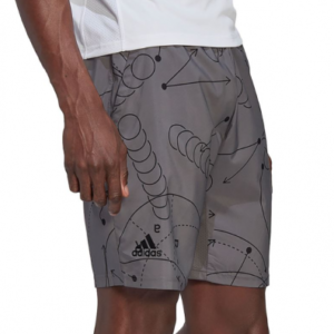 ADIDAS Club Graphic Shorts Grey Mens