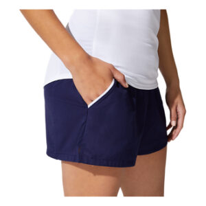 ASICS Court Shorts Navy w Pockets Women