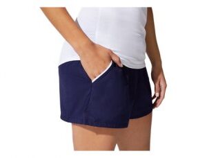 ASICS Court Shorts Navy w Pockets Women