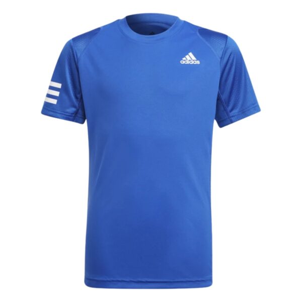 Adidas Club 3-Stripes Junior Tee Blue