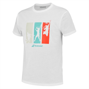 BABOLAT Padel Tee Bomull White Mens