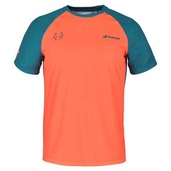 Babolat Crew Neck Tee Juan Lebron Orange/Dark Blue