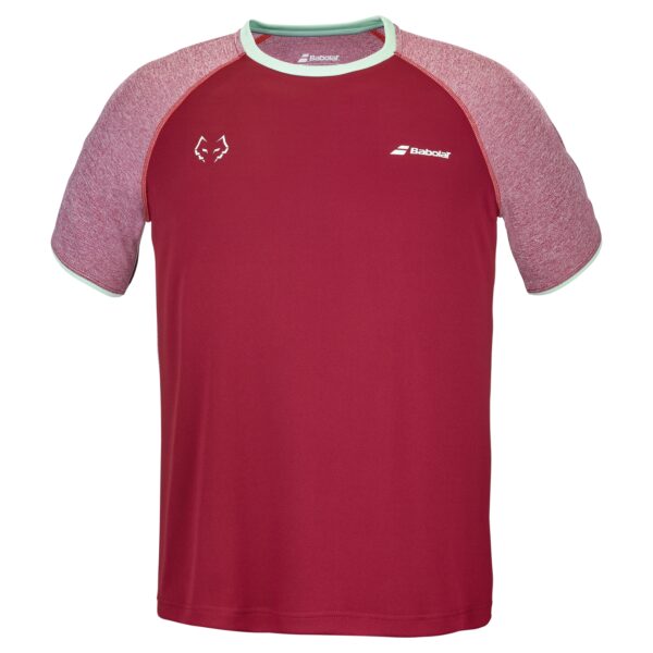 Babolat Crew Neck Tee Juan Lebron Red Dahlia