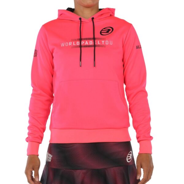 Bullpadel Renieba Dam Hoodie 499 Carmesi Fluor