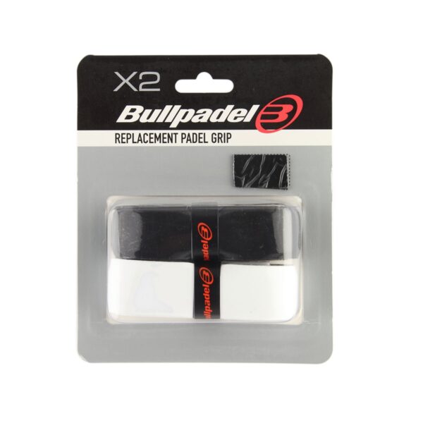 Bullpadel Replacement Padel Grip Svart/Vit 2-Pack