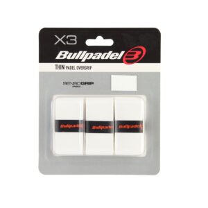 Bullpadel Thin Padel Overgrip White 3-pack