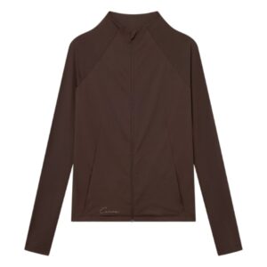 Cuera Active Zip Cardigan Women Dark Brown