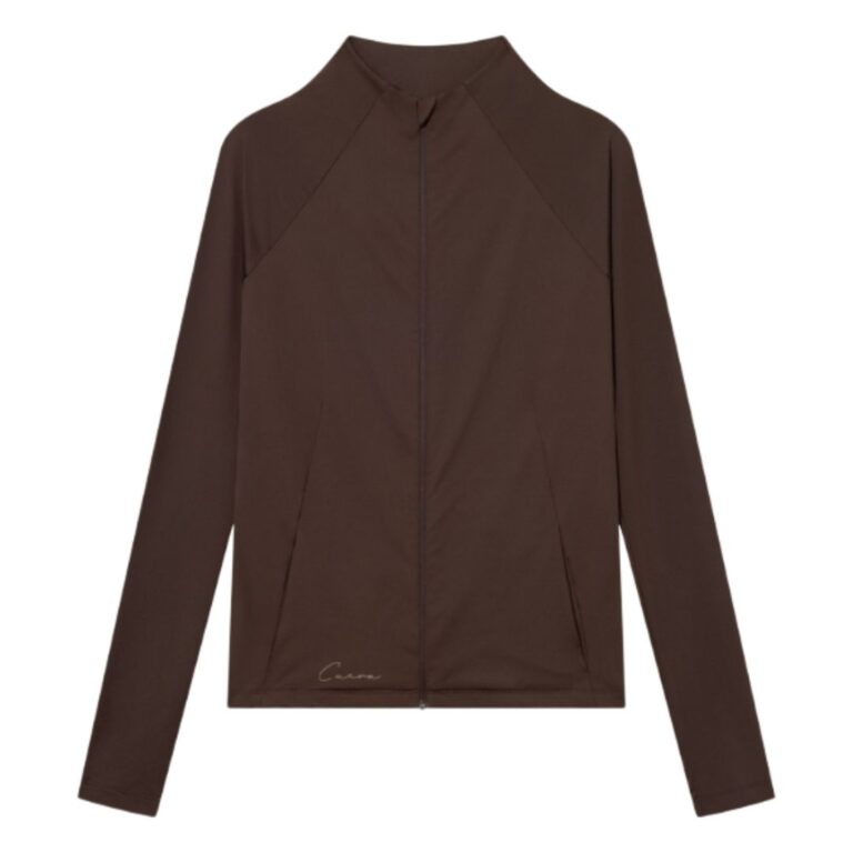 Cuera Active Zip Cardigan Women Dark Brown