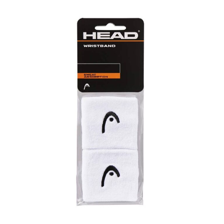 HEAD Svettband 2.5" Vit 2 pak