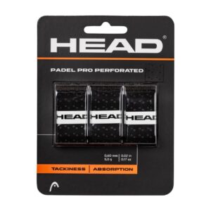 Head Padel Pro Perforated Overgrip 3-Pack Black
