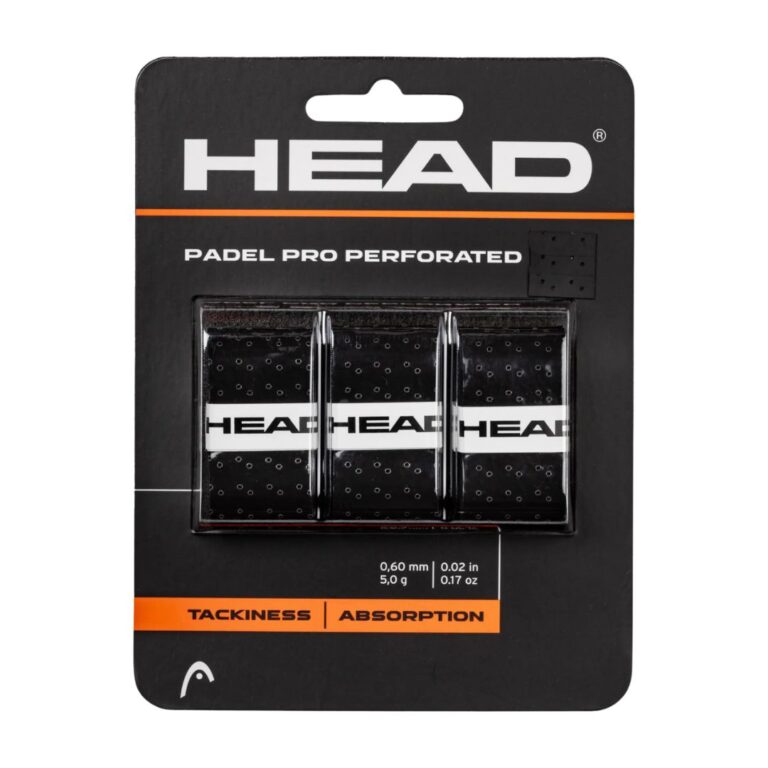 Head Padel Pro Perforated Overgrip 3-Pack Black