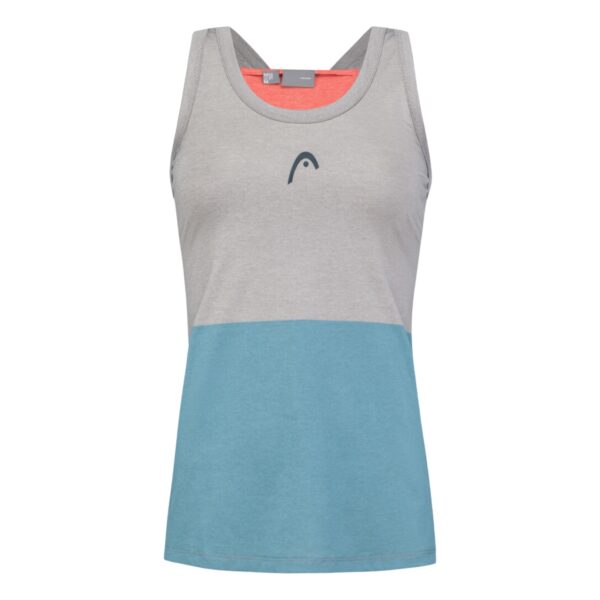 Head Padel Tech Tank Top Women Grey/Electric Blue