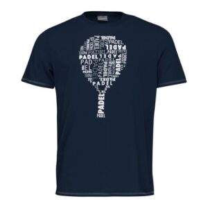 Head Padel Typo T-shirt Dark Blue