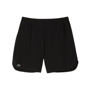 Lacoste Sport Check Stretch Mesh Shorts Black