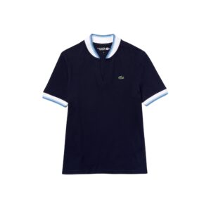 Lacoste Sport Fit Stretch Piqué Dam Polo Navy Blue/White