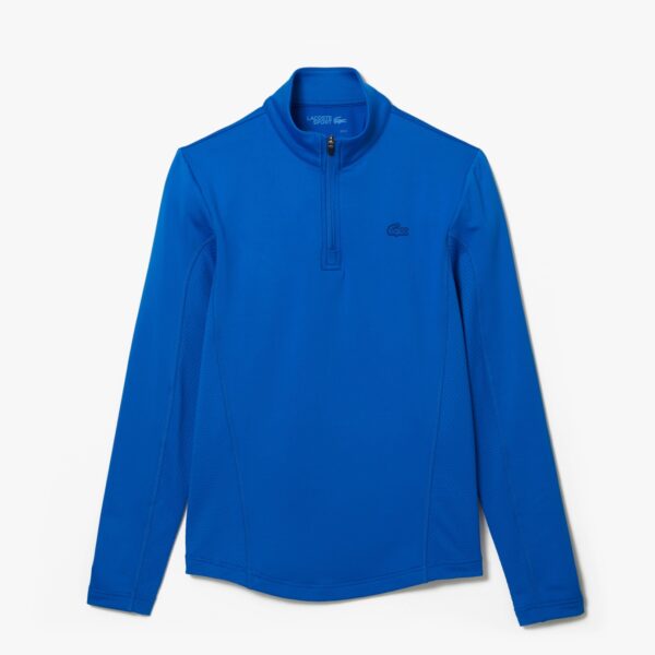 Lacoste Sport Zip High Neck Sweatshirt Blue