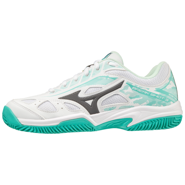 Mizuno Breakshot 3 CC Dam White/Turquoise