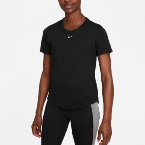 NIKE driFIT One Short Sleeve Top Black Women