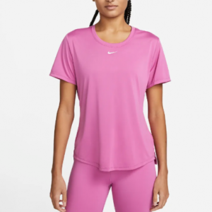 NIKE driFIT One Short Sleeve Top Pink Women