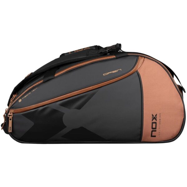 NOX Luxury Open Series Padelbag Black/Brown