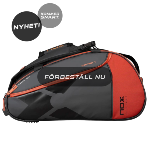 NOX Luxury Open Series Padelbag Black/Red