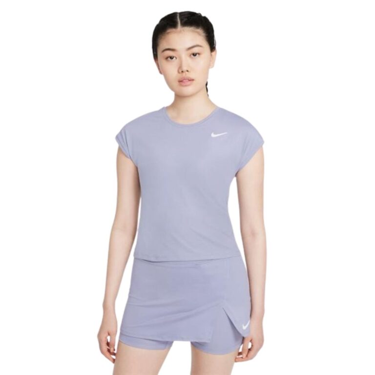 Nike Court Dri-Fit Victory Dam T-shirt Indigo Haze/White