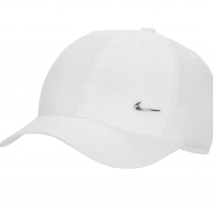 Nike Dri-FIT Club Cap Metal Swoosh White Jr