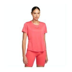 Nike DriFit One Short Sleeve Top Red Women