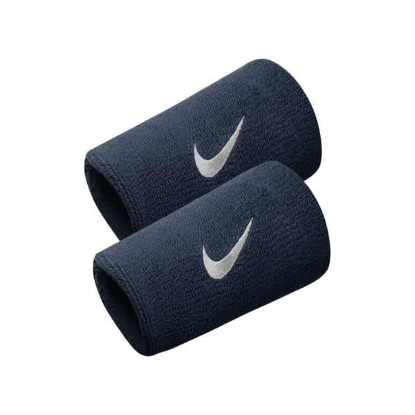 Nike Swoosh Doublewide Wristbands Mörkblå Svettband & pannband > Nike