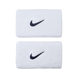 Nike Swoosh Wristband Doublewide Vit Svettband & pannband > Nike