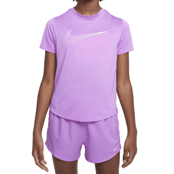 Nike driFit One Tee Girls - L Lila Junior > Nike