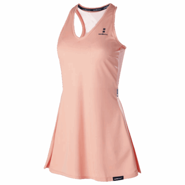 Nordic Dots Elegance Dress - L orange Damkläder > Nordic Dots