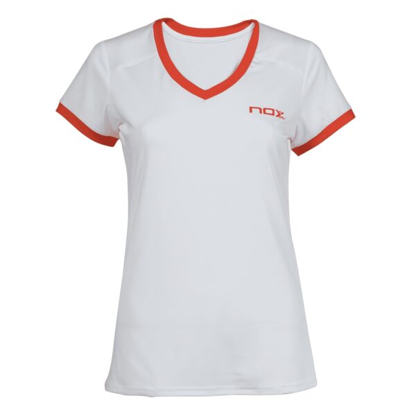 Nox Camiseta Team Blanca Dam T-shirt Vit / Orange