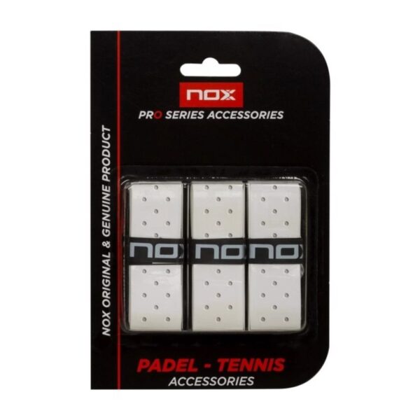 Nox Pro Perforerat Grepp Vit 3-pack