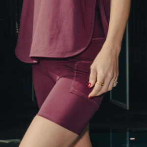 PEACHY Player Tights Short rich Plum w ballpocket