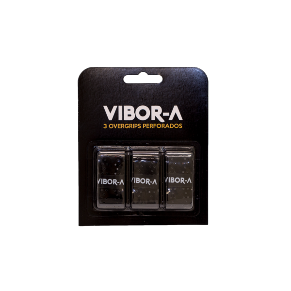 Vibor-A Blister 3 Pack Overgrips Pro Perf Black