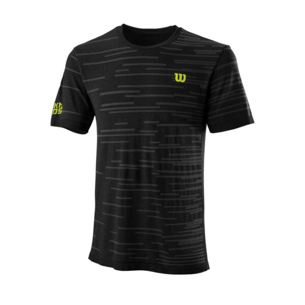 Wilson Chaos Rapide Seamless Crew T-shirt Svart