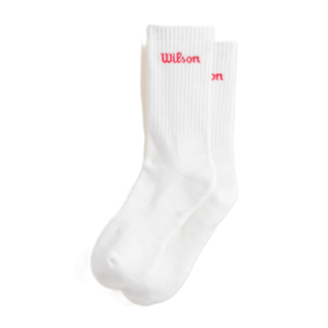 Wilson Crew Logo Socks White 1-pack