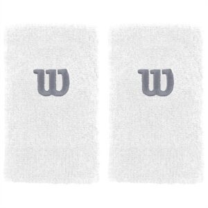 Wilson Svettband Extra Wide Vit 2-pack