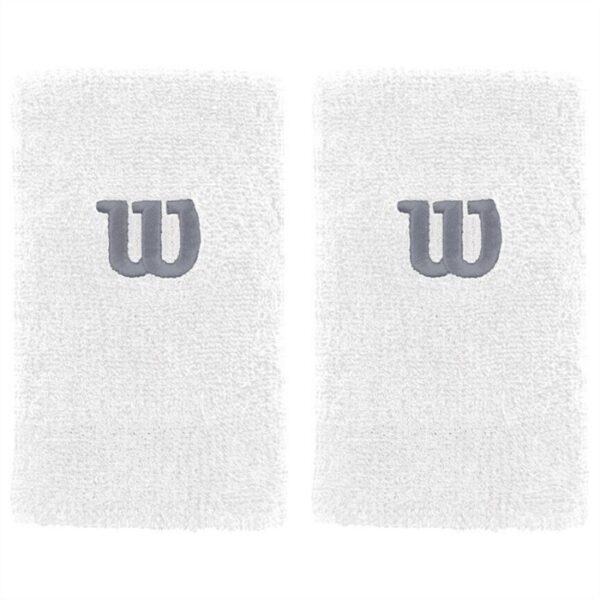 Wilson Svettband Extra Wide Vit 2-pack