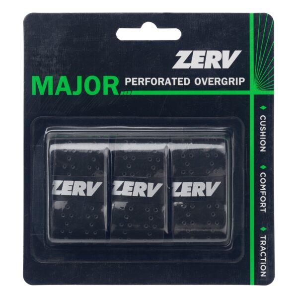 ZERV Major Perforerad Overgrip 3-pack Svart